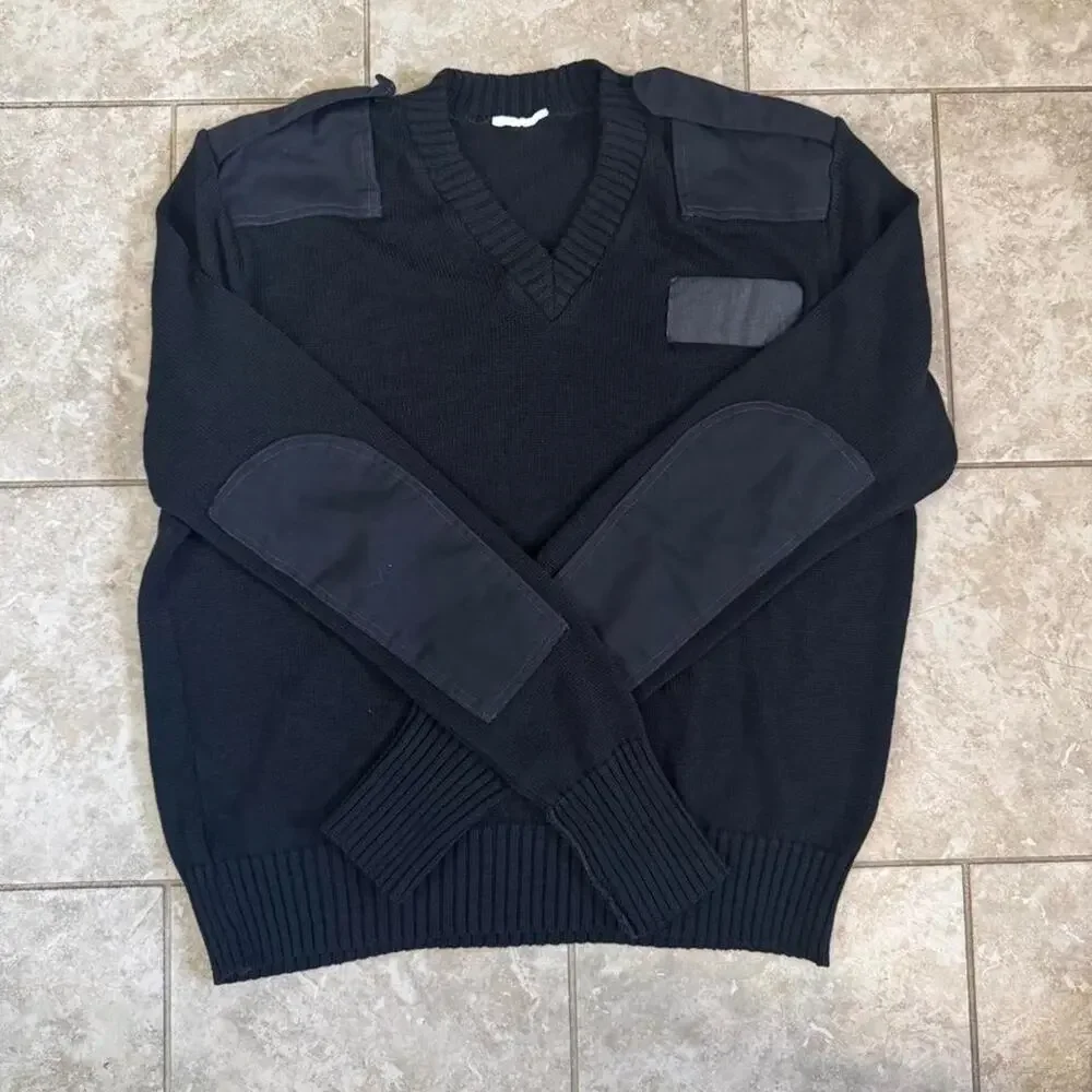 Mens ROTC sweater with panels